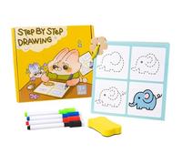 Libro de trazado, libro de trabajo preescolar para el desarrollo de habilidades motoras finas, libro de control de bolígrafo para niños de 3 a 5 años | Libro de actividades de borrado en seco para