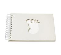 Libro de visitas, álbum de fotos, bautizo bebé pies en nácar