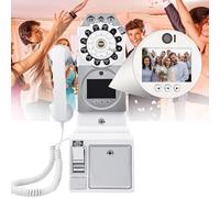 Libro De Visitas Con Audio, Mensajes De Video Personalizados Para TeléFono De Bodas, Grabe Sus Ocasiones Especiales, Ideal Para Una Variedad De Ocasiones De Fiesta Memorables,White