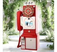 Libro de visitas de Audio de 32GB para Bodas, teléfono HD, graba Mensajes de Video Personalizados, Libro de Mensajes, preserva Tus Ocasiones Especiales para una Variedad de Ocasiones de Fiesta(Red)