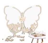 Libro de visitas de Butterfly Baby Shower, Butterfly Guest Book,Baby Shower Visit Book Alternatives con diseño de mariposas - Libro de visitas exclusivo para el libro de huéspedes para la participació