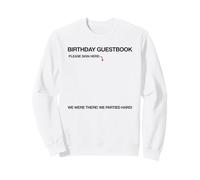 Libro de visitas de cumpleaños con diseño de Tablero de Memoria Sudadera