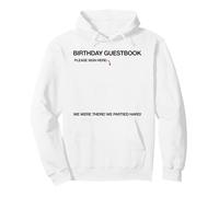 Libro de visitas de cumpleaños con diseño de Tablero de Memoria Sudadera con Capucha