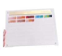 Libro de visualización de uñas 1pc, muestras de color de uñas de 12x16 pulgadas, libro de pantalla acrílico con pegatina de número y soporte extraíble.