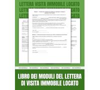 Libro dei modelli della lettera di visita immobile locato: 50 moduli per locatore e conduttore | 8,5 x 11 pollici.