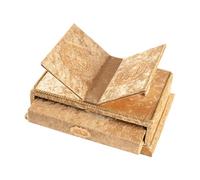 Libro del Corán con Rahle, soporte del Corán, regalo islámico, regalo musulmán para Eid Ramadán (capuchino)