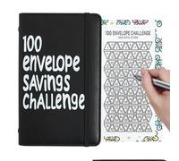 Libro del Desafío de Ahorros con Sobres | Desafío de Ahorros de 100 | Guardamonedas Para Control De Gastos Gestión De Ingresos Colección De Monedas Reducir Compras Sobres Para Hogar Escuela Oficinas