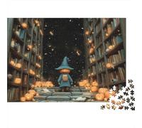 Libro del Mago de Halloween Puzzle 1000 Piezas para Personas Mayores Sin Polvo Caja Regalo Más Vendido Actividad para Fiestas Cartón 70x50cm/1000pcs