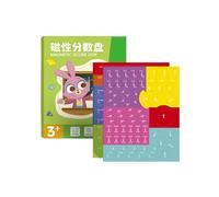 Libro Demostrativo Magnético De Fracciones | Material Didáctico De Fracciones Para Escuelas | Juguetes Manipulativos De Cálculo Matemático Para Profesores Y Educación Especial,Para Aula, Grupos Pequeñ