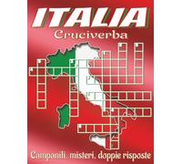 Libro di cruciverba sull’Italia - caratteri grandi: Cruciverba con indizi chiari su città, regioni, cucina e altro, 8.5x11 pollici, 120 pagine, 60 puzzle stimolanti. Regalo ideale per viaggi e relax.