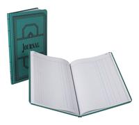 Libro diario de contabilidad Boorum & Pease serie 66, rayado, verde, 150 p ginas, 12-1/8"" x 7-5/8"" (66-150-J), azul