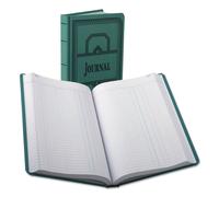 Libro diario de contabilidad Boorum & Pease serie 66, rayado verde, 500 p ginas, 12-1/8"" x 7-5/8"" (66-500-J)