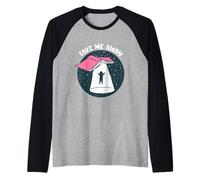 Libro Divertido UFO Take Me Away - Lector Bookaholic Love Books Camiseta Manga Raglan