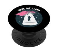 Libro Divertido UFO Take Me Away - Lector Bookaholic Love Books PopSockets PopGrip Adhesivo