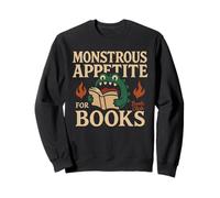 Libro Dragón Lectura Monstruo Divertido Lectura Sudadera