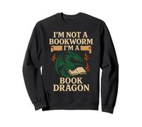 Libro Dragón Lectura Monstruo Divertido Lectura Sudadera