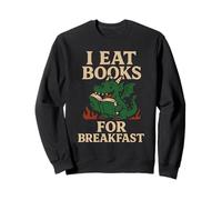 Libro Dragón Lectura Monstruo Divertido Lectura Sudadera