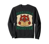 Libro Dragón Lectura Monstruo Divertido Lectura Sudadera