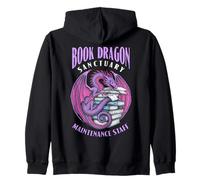 Libro Dragon Sanctuary Mantenimiento Personal Bookish Funny Books Sudadera con Capucha