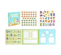 Libro Educativo para Demostrar Fracciones Magnéticas,Juegos Educativos Y Materiales Didácticos Para Matemáticas Y Manipulación | Juego Magnético De Fracciones Para Aprendizaje,Para la Educación en el