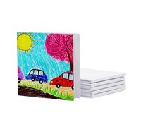 Libro en blanco de tapa dura, paquete de 6 cuadernos de bocetos sin rayas, diarios de viaje lisos para estudiantes, libros de escritura para niños, proyectos de clase creativa, blanco, 12,7 x 12,7 cm,