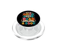 Libro Es un Buen día para Leer Retro Reader Mujeres Hombres Niñas PopSockets PopGrip para MagSafe