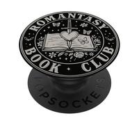 Libro estético de Dark Fantasy Romance Reader PopSockets PopGrip Adhesivo