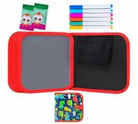 Libro for Colorear Borrable, Portátil, For Dibujar Grafitis Y Pintar a Doble Cara, Reutilizable. Incluye 6, 10, 14 Y 16 Páginas De Ejercicios De Dibujo Y 3, 6 Y 12 Rotuladores(Red,10 pages+6 sticks)