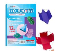 Libro Geometría 3D a Cordel Tirante - Libro Pedagógico sobre Fórmulas de Aire,Manipulaciones Interactivas para Principiantes Descubrir Conceptos Geométricos y Fortalecer Habilidades