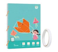 Libro grande: libro de aprendizaje de 11,69 x 8,27 pulgadas, librro de geometría flexible 3D, de tirar, papel 3D, amplia compatibilidad, formas geométricas, libr de matemáticas de juguete | Jugue