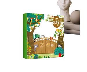 Libro Interactivo 3D Desplegable Para Niños, Libro Cuentos Con Diseño Pop 3D, Cuento Interactivo Desplegable Con Imágenes De Animales, Lectura, Habla, Jardín De Infancia