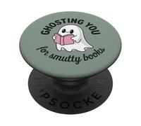Libro libroso de Ghosting You For Smutty Books Dark Romance PopSockets PopGrip Adhesivo