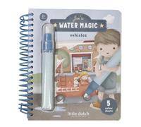 Little Dutch Libro mágico de agua para niños - Libro para colorear - Libro para colorear - para niños a partir de 2 años - Jim's Vehicles