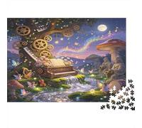 Libro Mágico Bajo Cielo Estrellado Puzzle de 1000 Piezas Puzzle para Adultos Set de Puzzle 1000 Piezas Puzzle para Toda la Familia Relajación Concentración Regalo 70x50cm/1000pcs