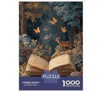 Libro Mágico Puzle Regalo Creativo Decoración del Hogar 1000 Piezas Camino del Libro de sueños Rompecabezas Juego De Habilidad para Adultos Y Niños A Partir De 14 Años 70x50cm/1000pcs