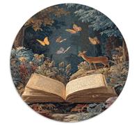 Libro Mágico Puzzle Desafíos Divertidos Decoración del Hogar 1000 Piezas Juguetes Desafiantes Camino del Libro de sueños Puzle Juego De Habilidad para Adultos 1000pcs (67.5x67.5cm)