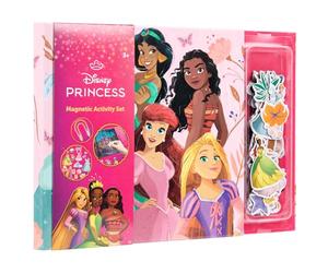 libro magnético de Disney Princess para niños a partir de 3 años, con 40 figuras magnéticas y accesorios, interactivo y creativo, Cenicienta, Arielle, Belle & Co (DP24358)