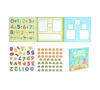 Libro Magnético de las Fracciones - Materiales Didácticos Manipulativos Matemáticos | Juego de Rompecabezas Educativo de Fracciones Magnéticas | Para Enseñanza Doméstica, Aula Y Escuela