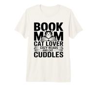 Libro Mamá Amante De Gatos Lecturas Acogedoras Y Abrazos De Camiseta Premium