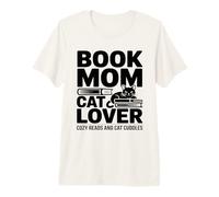 Libro Mamá Amante De Gatos Lecturas Acogedoras Y Abrazos De Camiseta Premium
