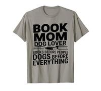 Libro Mamá Amante de los Perros Libros Perros Antes Camiseta