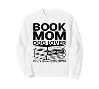 Libro Mamá Amante de los Perros Libros Perros Antes Sudadera