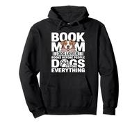 Libro Mamá Amante de los Perros Libros Perros Antes Sudadera con Capucha