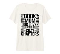 Libro Mamá Amante De Los Perros Viviendo En Capítulos Camiseta Premium