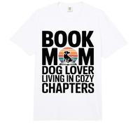 Libro Mamá Amante De Los Perros Viviendo En Capítulos Comfort Colors Adult Heavyweight T-Shirt
