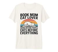 Libro Mamá Gato Amante Gatos Antes De Camiseta Premium