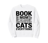 Libro Mamá Gato Amante Gatos Antes De Sudadera