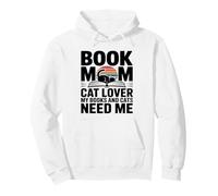Libro Mamá Gato Amante Mis Libros Y Gatos Me Necesitan Sudadera con Capucha