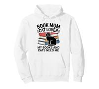 Libro Mamá Gato Amante Mis Libros Y Gatos Me Necesitan Sudadera con Capucha