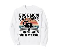 Libro Mamá Gato Amante Pasando Páginas con Mi Gato Sudadera